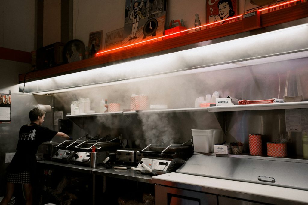 ilustrasi asap dapur restoran